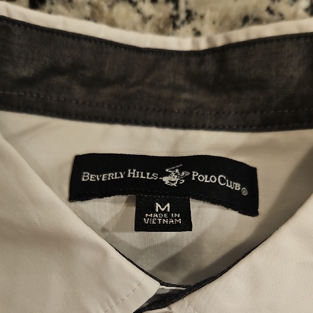 Beverly Hills Polo Club White and Black Shirt